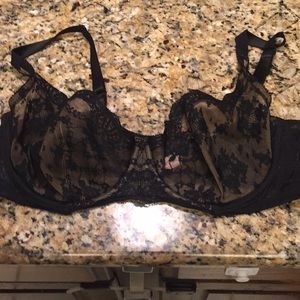 Victoria secret black lace bra